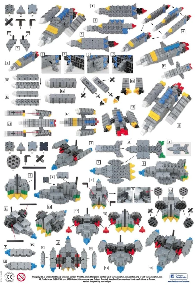 Konstruktorius Morphun Erdvėlaiviai 334 el.