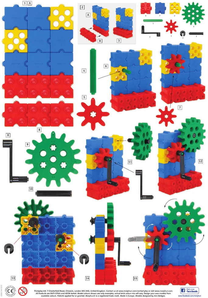 Konstruktorius Morphun Gearphun jaunasis inžinierius 320 el.