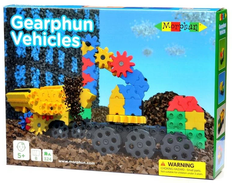 Konstruktorius Morphun Gearphun transporto priemonės 324 el.
