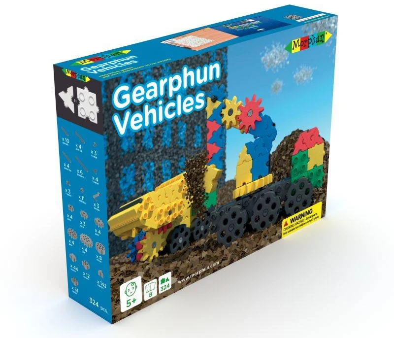 Konstruktorius Morphun Gearphun transporto priemonės 324 el.