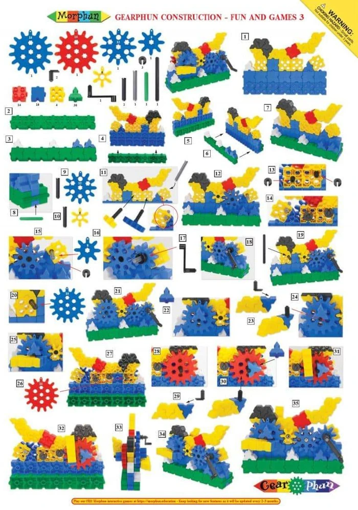 Konstruktorius Morphun Games and Fun 186 el.