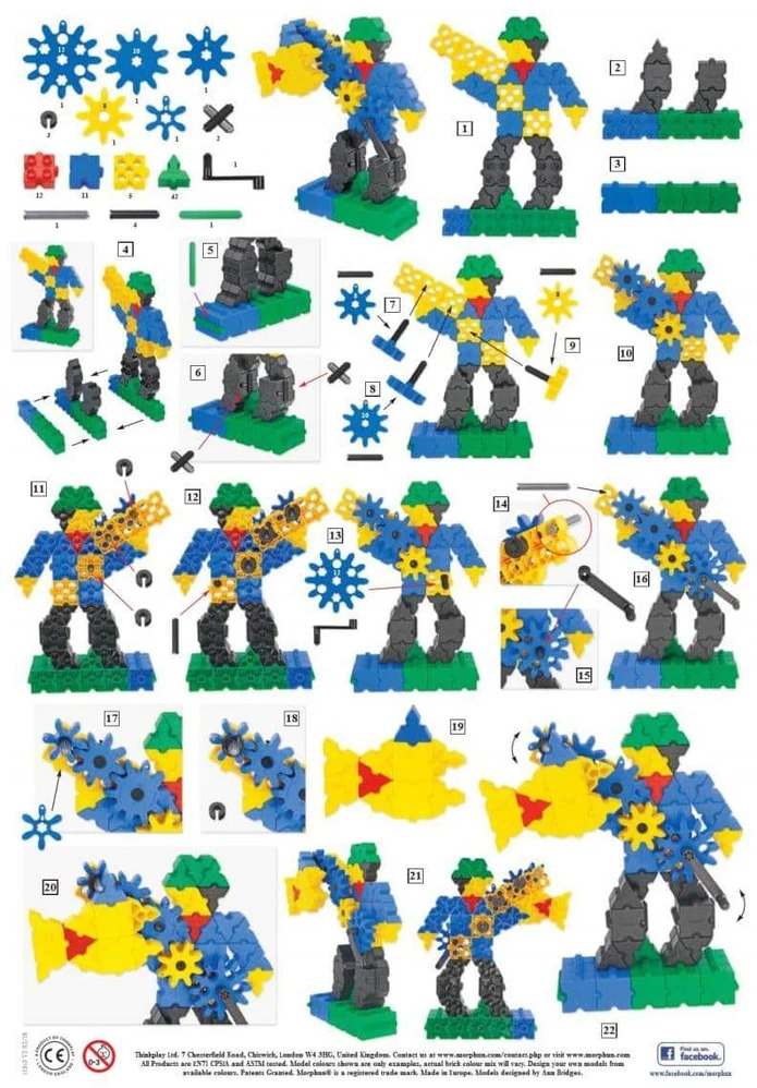 Konstruktorius Morphun Games and Fun 186 el.