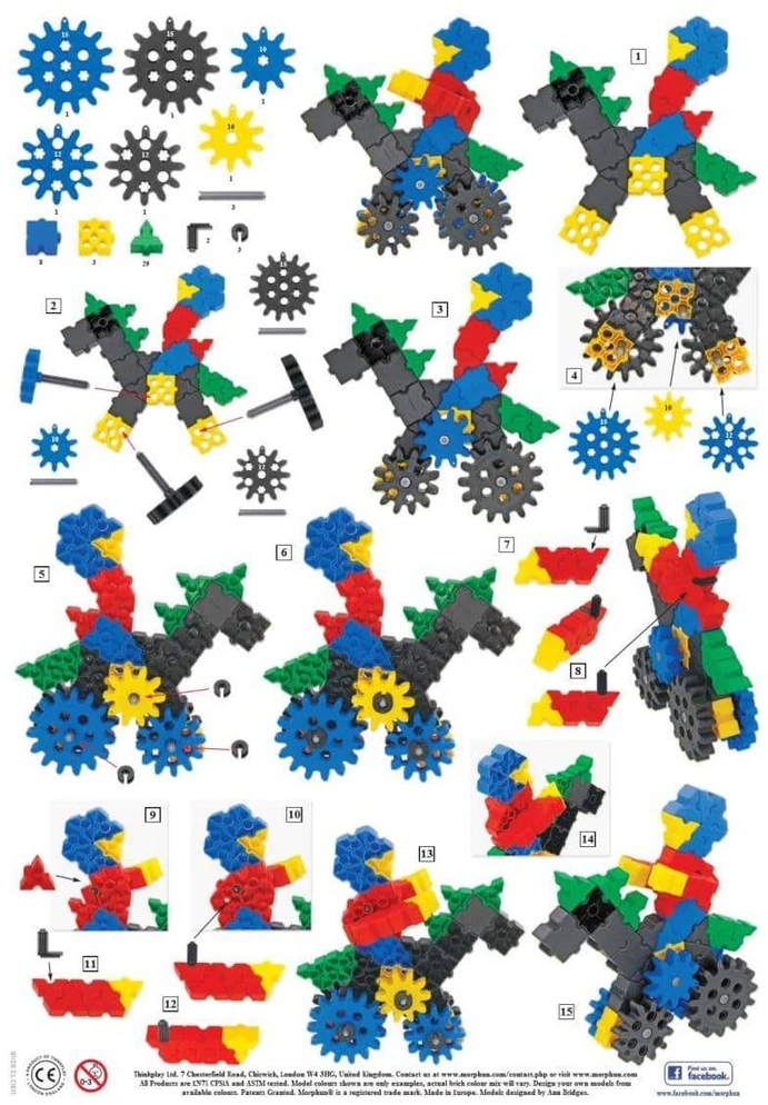 Konstruktorius Morphun Games and Fun 186 el.