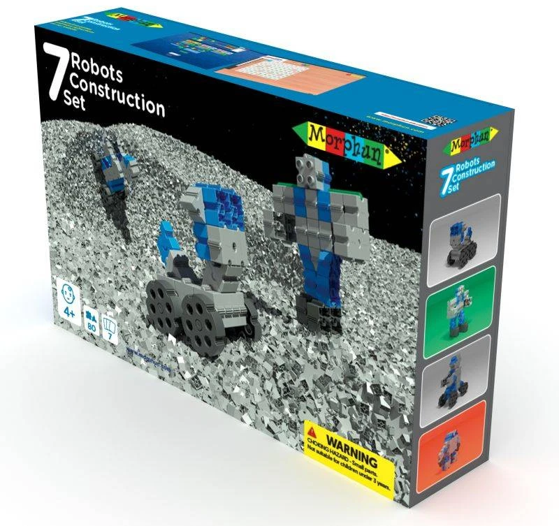 Konstruktorius Morphun 7 Robots 80 el.