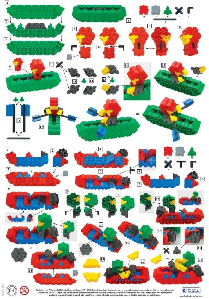 Konstruktorius Morphun Junior Xtra 100 Models 200 el.
