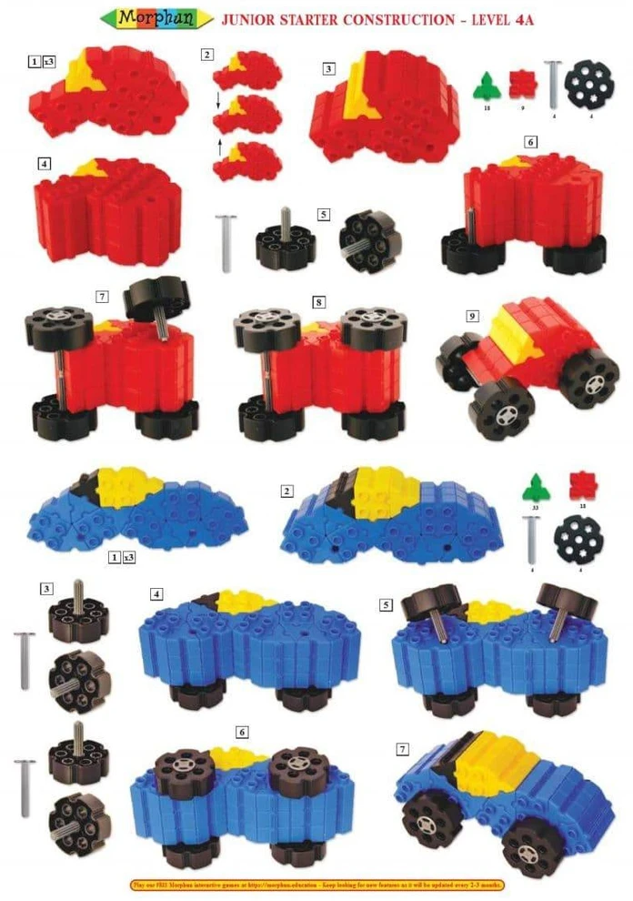 Konstruktorius Morphun 12 Transporto priemonės 150 el.