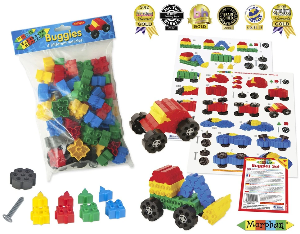 Konstruktorius Morphun 4 Transporto priemonės 64 el.