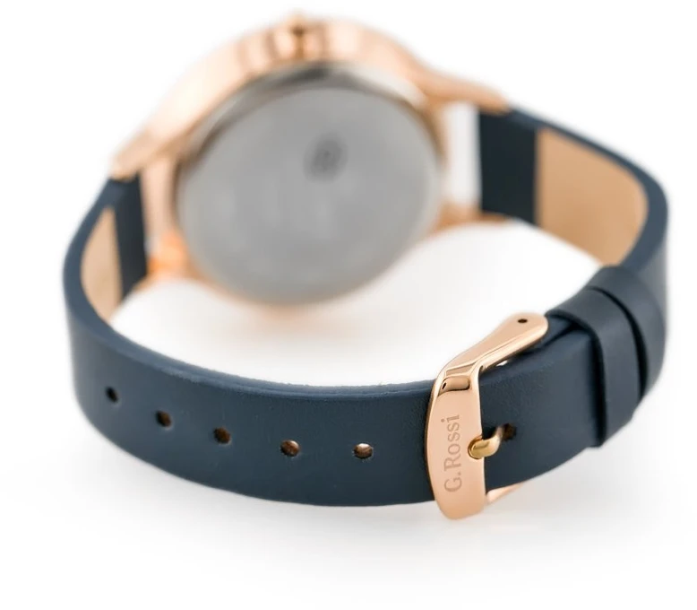 Laikrodis WOMEN'S WATCH G. ROSSI - 10411A-6F3 ON PASK (zg714g) + BOX
