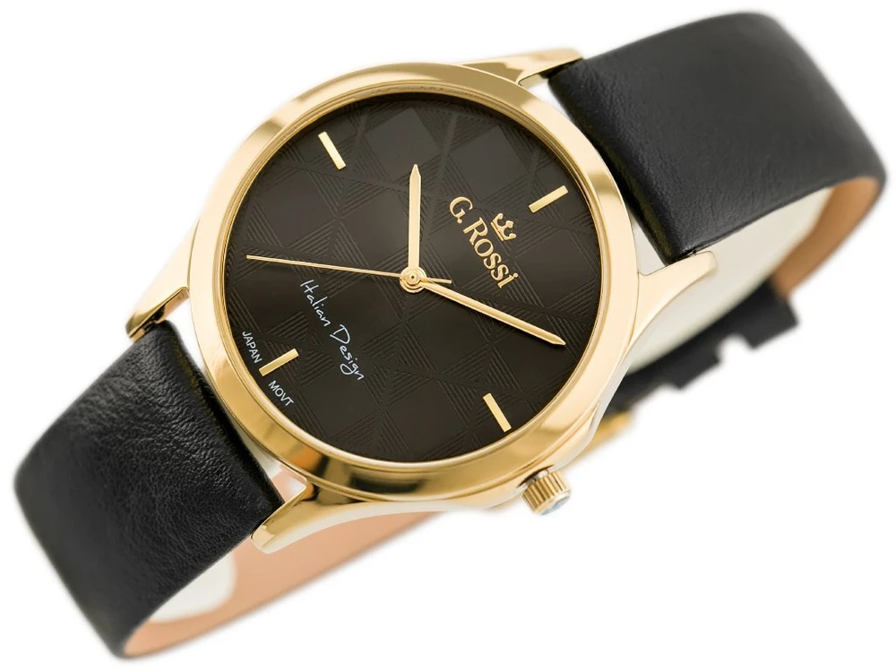 Laikrodis WOMEN'S WATCH G. ROSSI - 10513A-1A2 (zg715g) + BOX