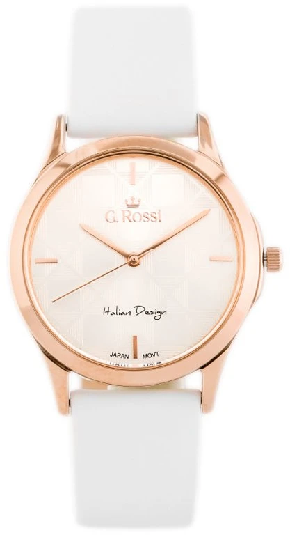 Laikrodis WOMEN'S WATCH G. ROSSI - 10513A-3C3 (zg715b) + BOX