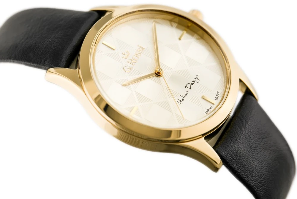 Laikrodis WOMEN'S WATCH G. ROSSI - 10513A-4A1 (zg715f) + BOX