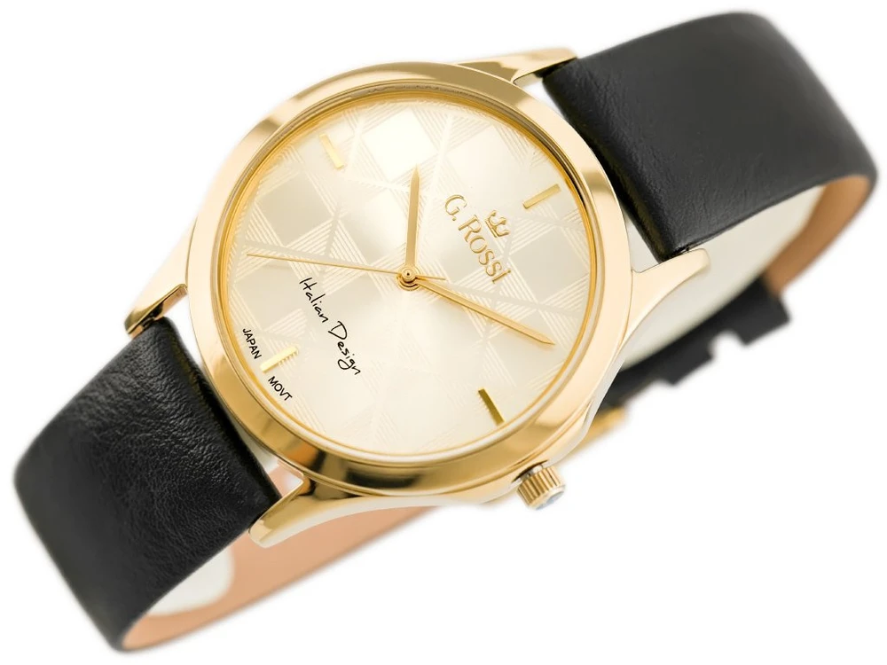 Laikrodis WOMEN'S WATCH G. ROSSI - 10513A-4A1 (zg715f) + BOX