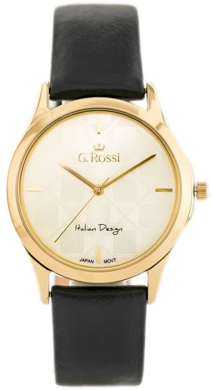 Laikrodis WOMEN'S WATCH G. ROSSI - 10513A-4A1 (zg715f) + BOX