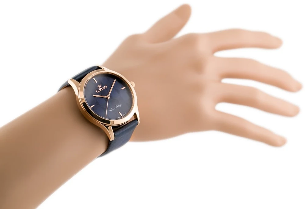 Laikrodis WOMEN'S WATCH G. ROSSI - 10513A-6F3 (zg715h) + BOX