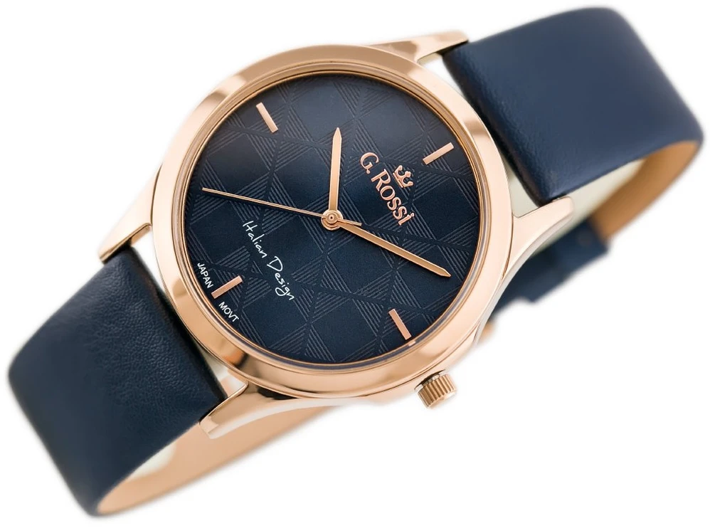 Laikrodis WOMEN'S WATCH G. ROSSI - 10513A-6F3 (zg715h) + BOX