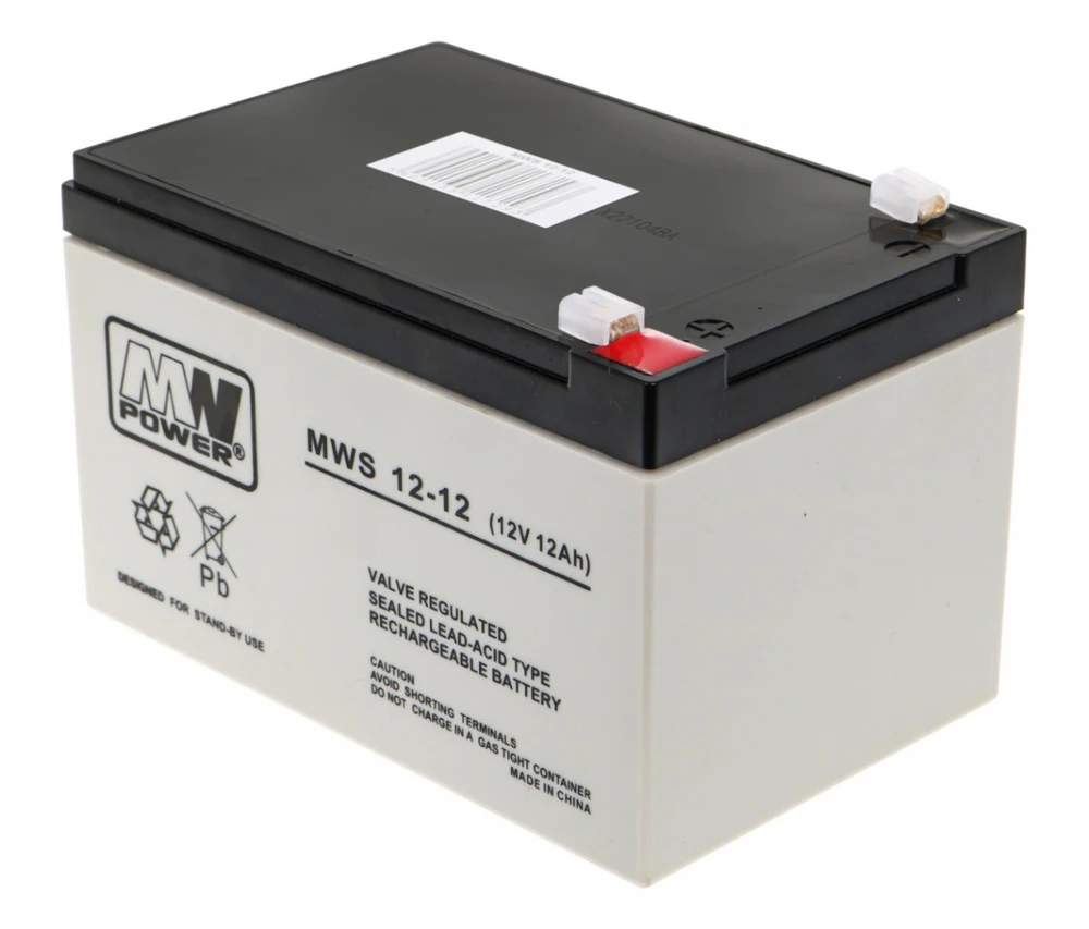 Mw Power MWPower MWS 12V 12Ah F1(187) AGM akumuliatorius, 5 metai