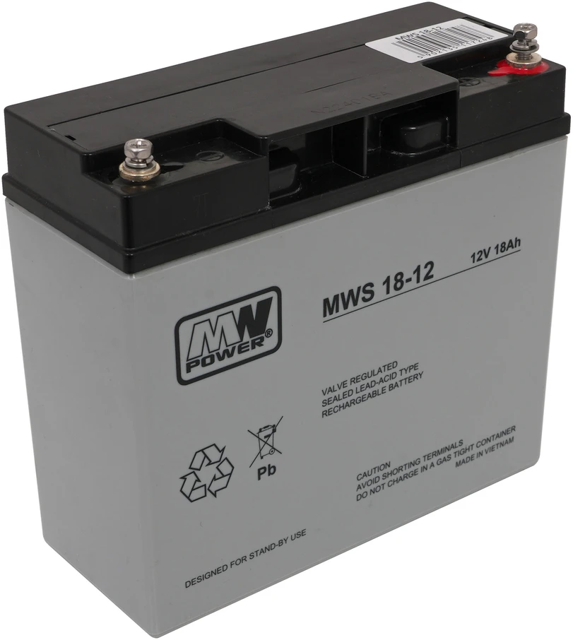 Mpl Power Elektro Mw Power MWPower MWS 12V 18Ah M5(T13) AGM akumuliatorius, 5 metai