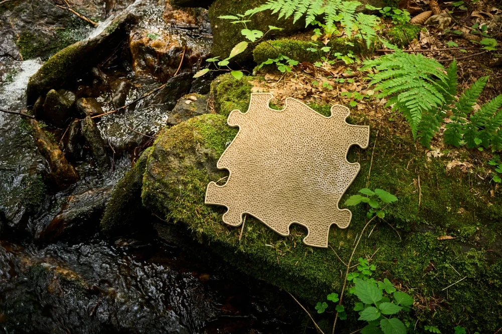 Muffik 9 dalių ortopedinė sensorinė grindų kilimėlių rinkinys vaikams nuo 12 mėn., natūralių spalvų