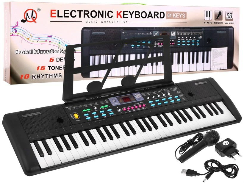 Klaviatūra Ramiz Elektroninis pianinas vaikams MQ-605UFB Bluetooth