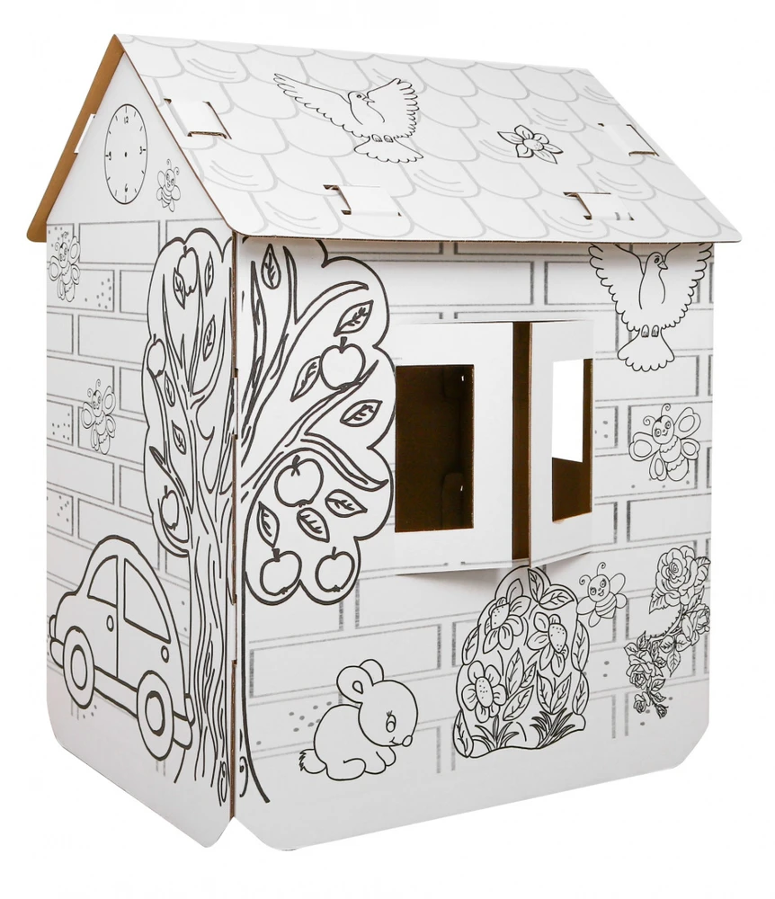 Neo Pilot House XXL with a car 3D knyga spalvinimui vaikams