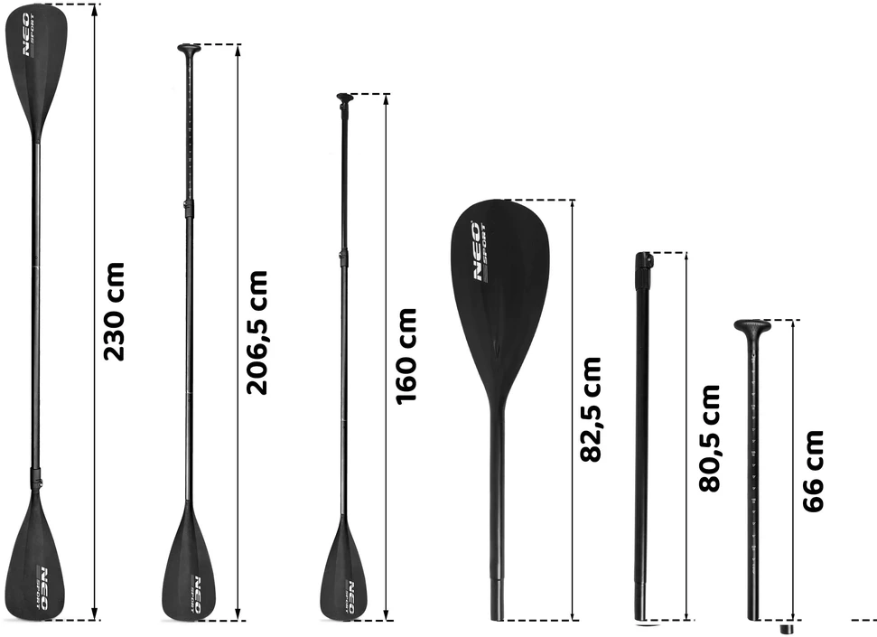 „Neo-Sport“ 230 cm sulankstomas irklentės irklas