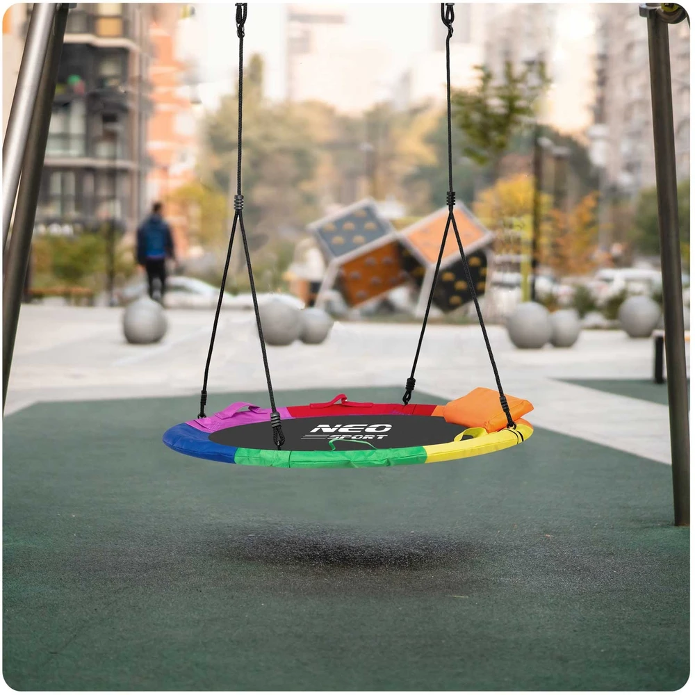 Neo-Sport Swingo XXL Vaikiškos sūpynės, įvairiaspalvės, 110 cm