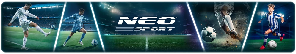 Neo-Sport Futbolo vartai 300 x 200 x 120 cm NS-473 juoda-raudona