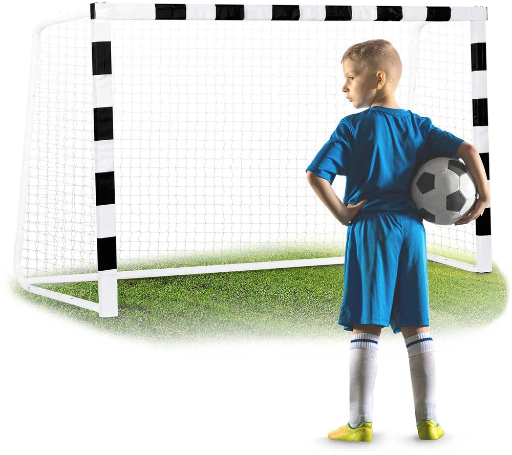 Neo-Sport Futbolo vartai 300 x 200 x 90 cm NS-465 juodai balti