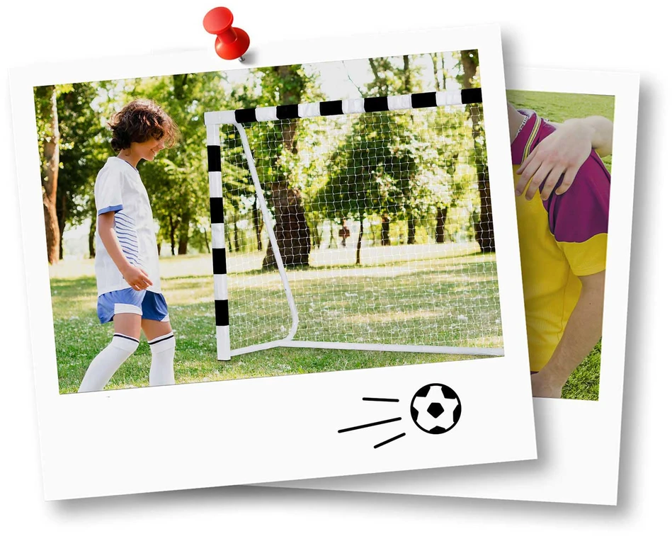 Neo-Sport Futbolo vartai 300 x 200 x 90 cm NS-465 juodai balti