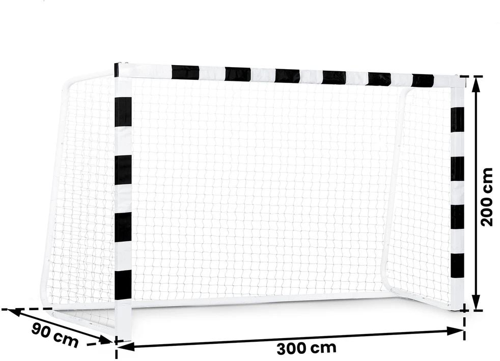 Neo-Sport Futbolo vartai 300 x 200 x 90 cm NS-465 juodai balti