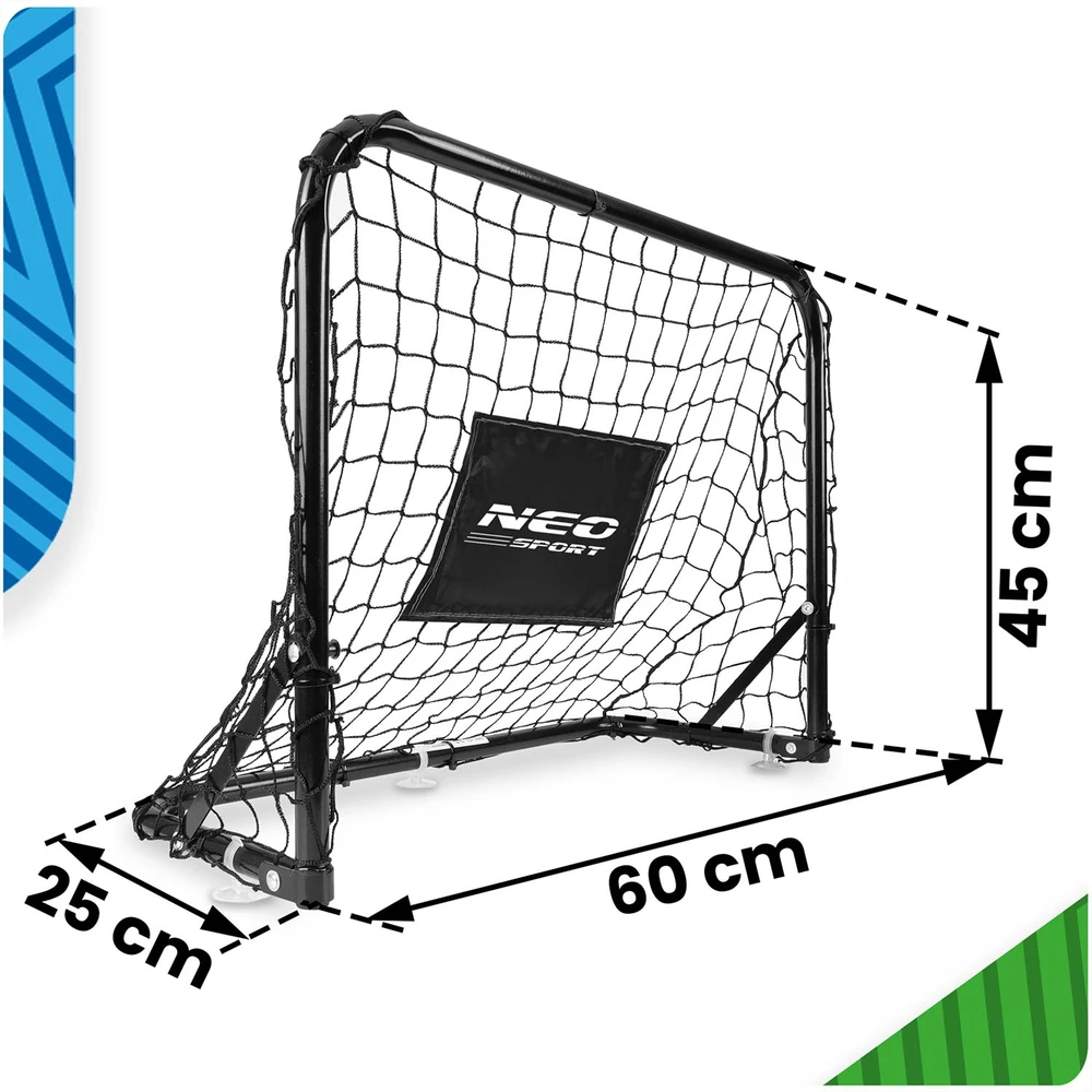 Neo-Sport Futbolo vartų rinkinys, 2 vnt., 60 x 45 x 25 cm, NS-486