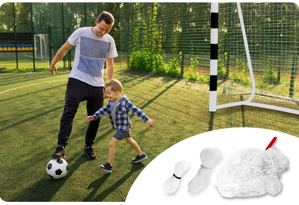 Futbolo vartų tinklas 300x200x120cm Neo-Sport
