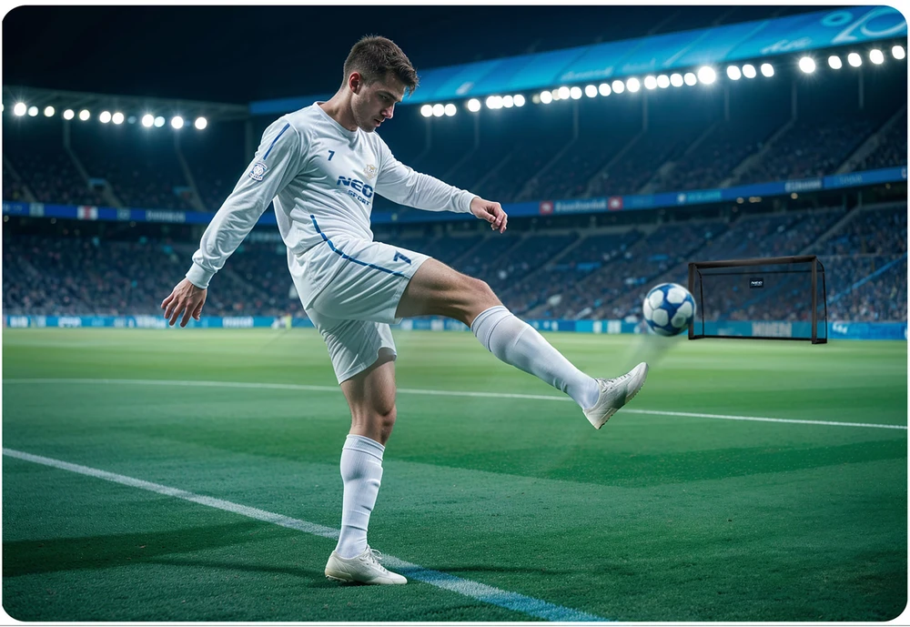 Futbolo vartai Neo-Sport, 300x200x90 cm
