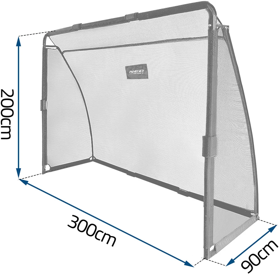 Futbolo vartai Neo-Sport, 300x200x90 cm