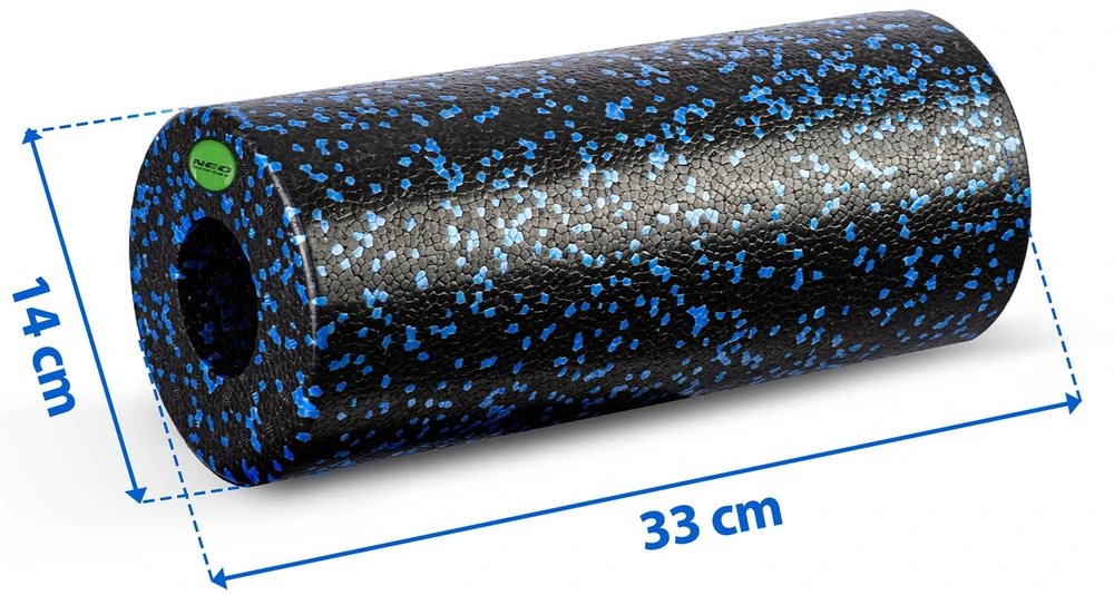 Neo-Sport Mankštos volelis 33 x 14 cm NS-964 juodas ir mėlynas