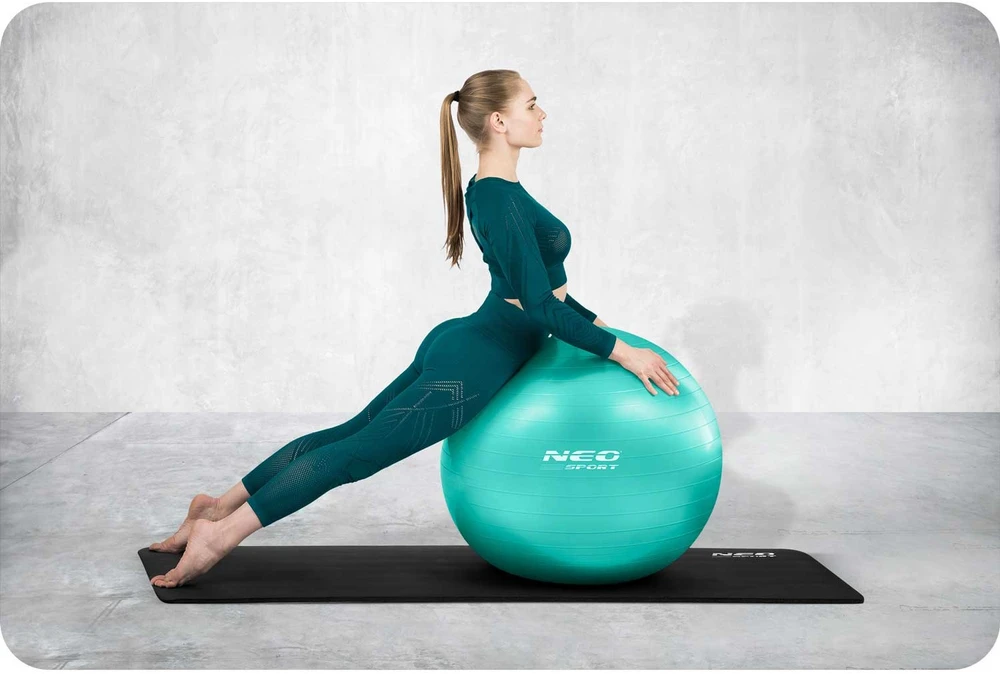 Neo-Sport Mankštos kamuolys 65 cm NS-951 turkio spalvos