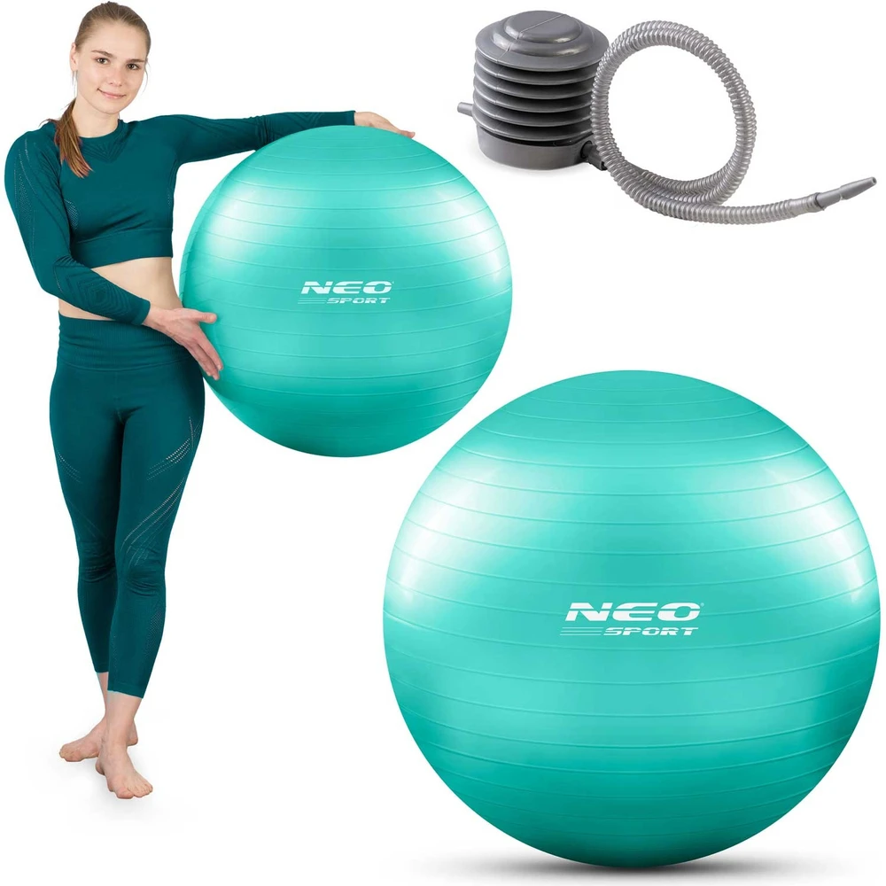 Neo-Sport Mankštos kamuolys 65 cm NS-951 turkio spalvos