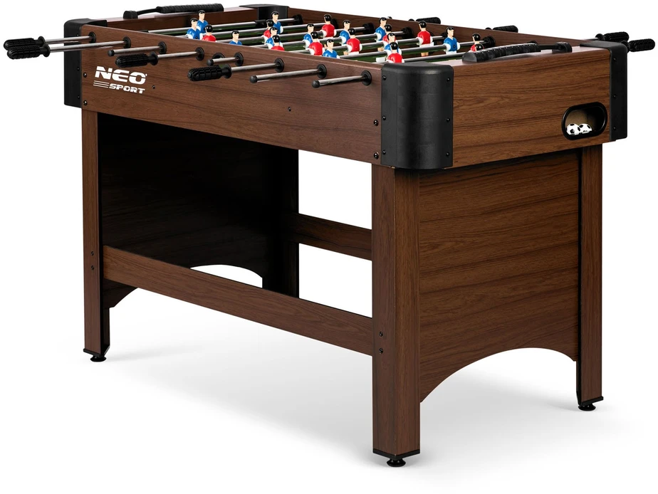 Neo-Sport stalo futbolo stalas 118 x 61 x 79 cm NS-804, tamsiai rudas