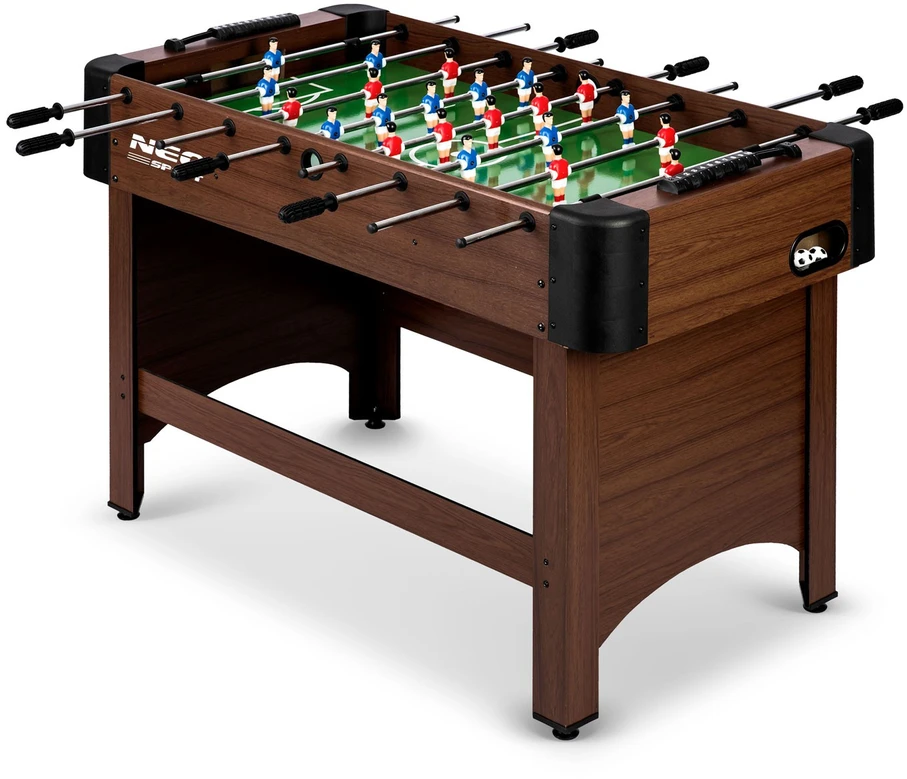 Neo-Sport stalo futbolo stalas 118 x 61 x 79 cm NS-804, tamsiai rudas