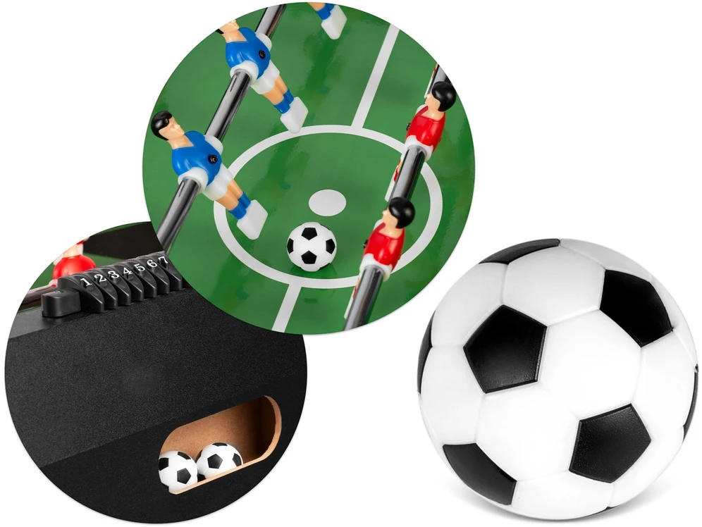 Neo-Sport Neosport juodas futboliuko stalas 118x61x79 cm NS-805