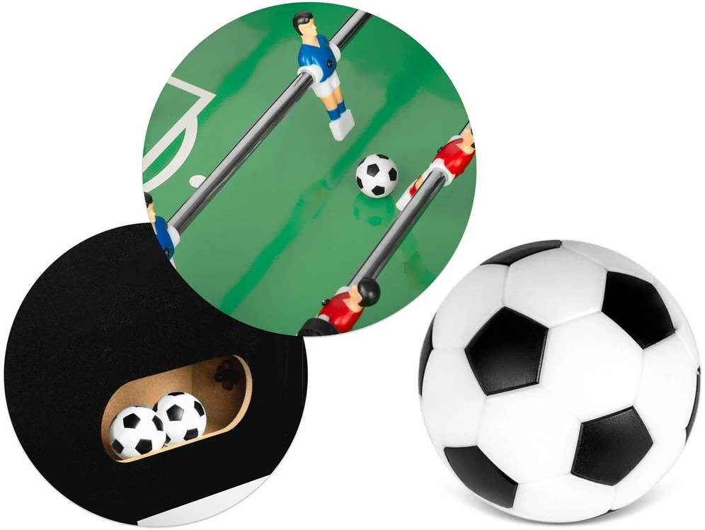 Neo-Sport Stalo futbolo stalas, didelis šeimos žaidimas, pramogos patalpose, juodas stalo futbolas