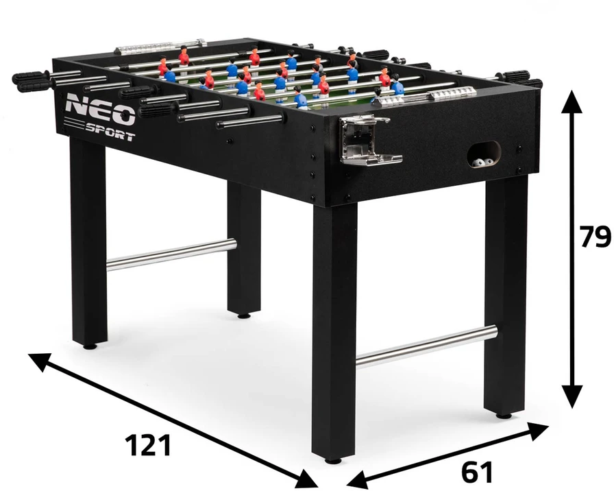 Neo-Sport Neosport NS-402 juodas stalo futbolo stalas