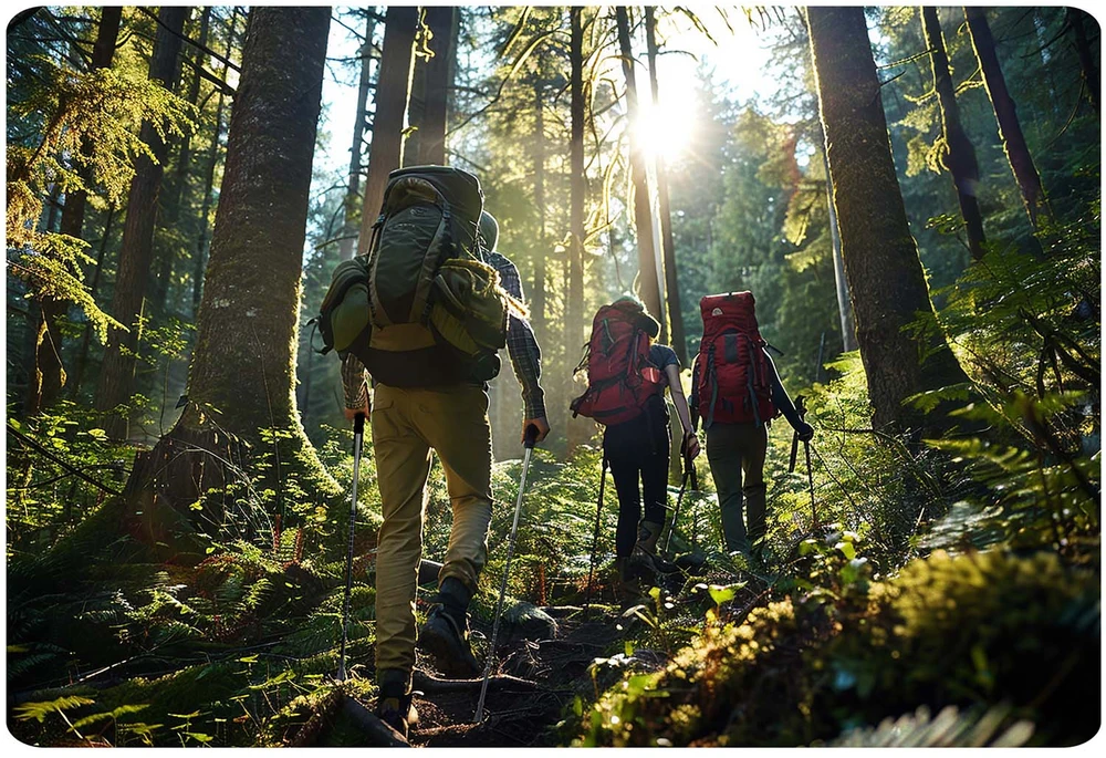 Neo-Sport NS-381 trekkingo lazdos