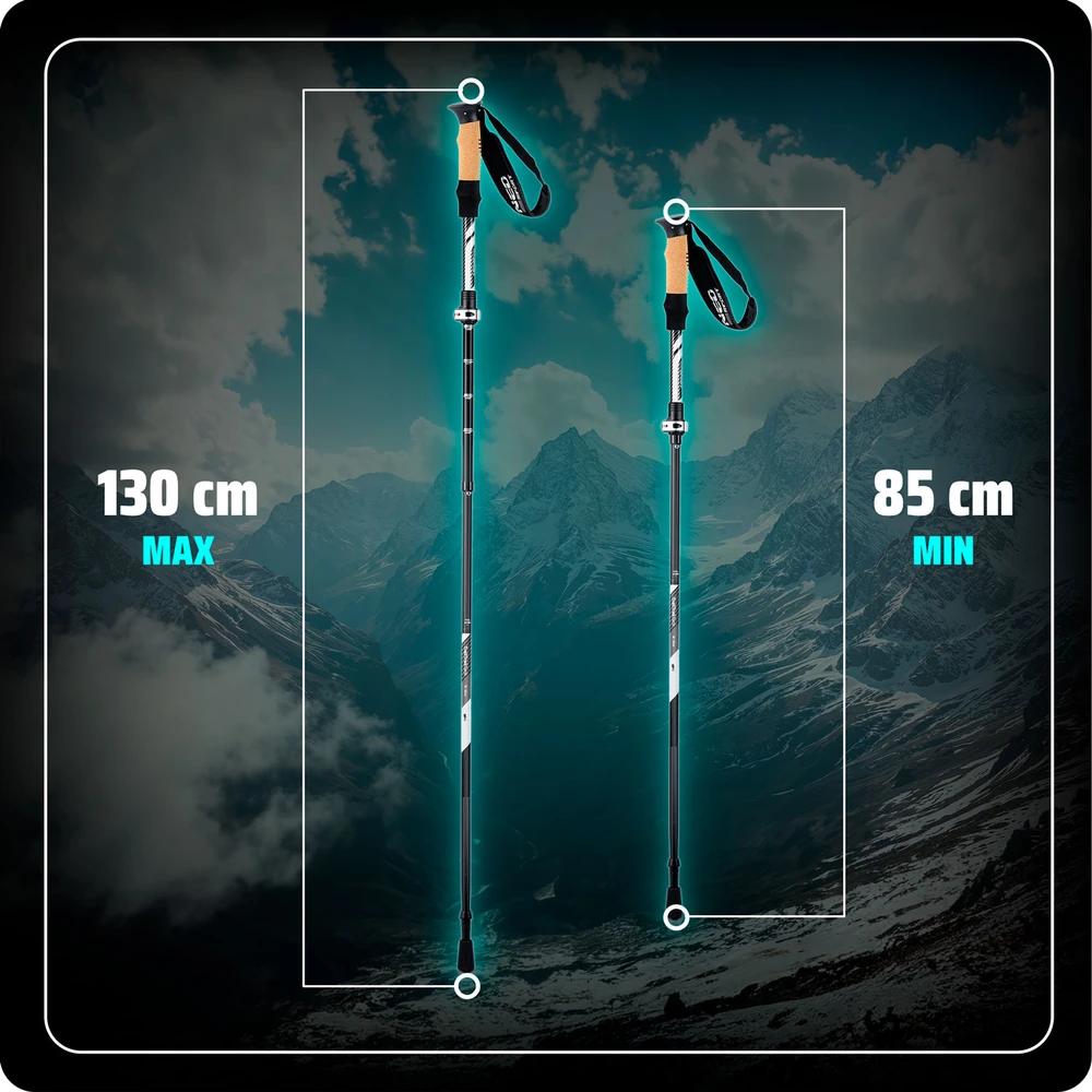Neo-Sport NS-382 trekkingo lazdos