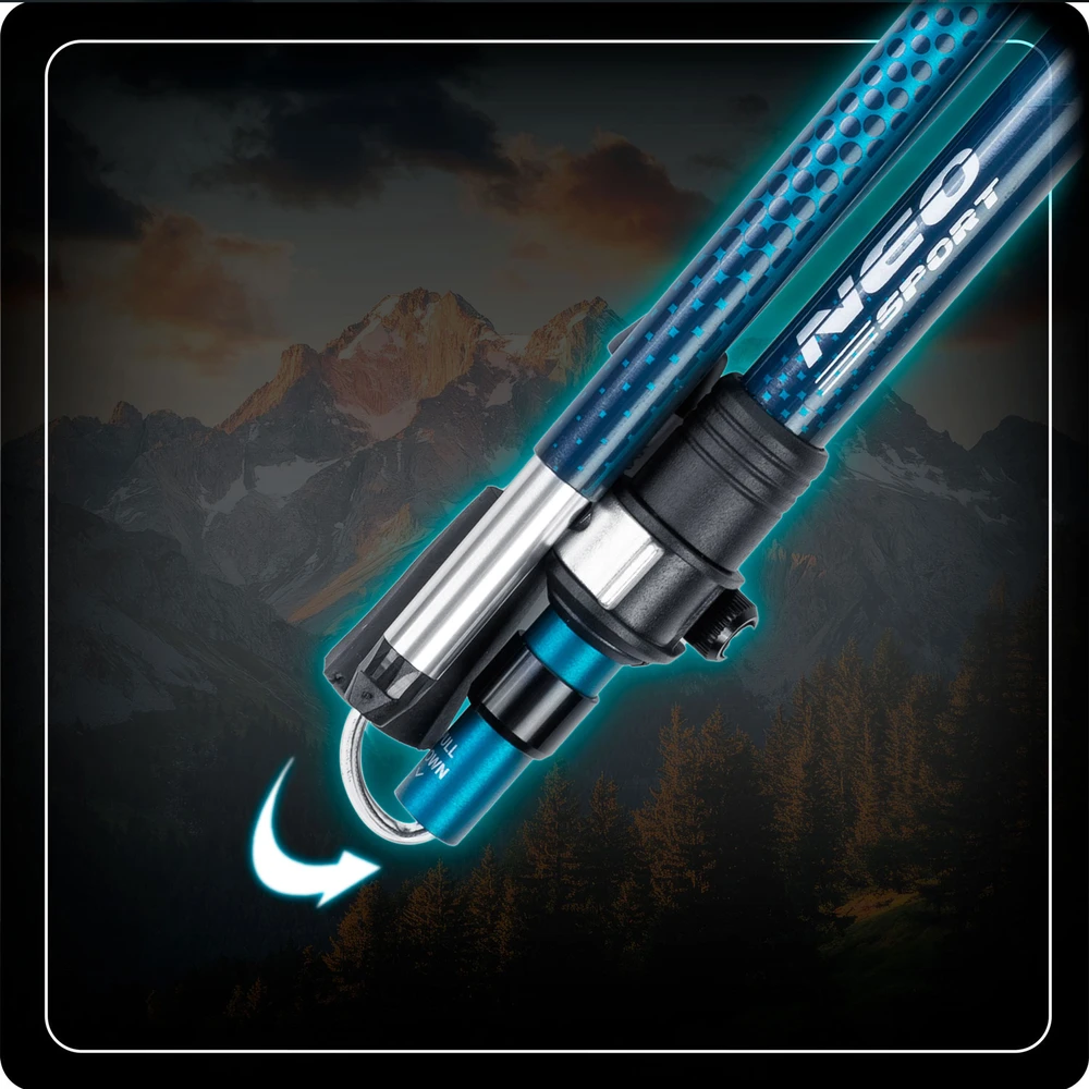 Neo-Sport NS-382 trekkingo lazdos