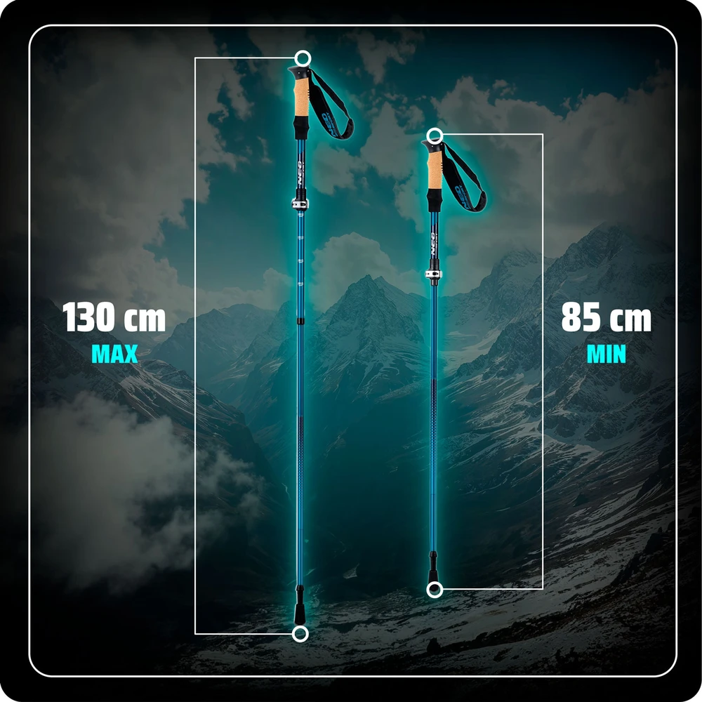 Neo-Sport NS-382 trekkingo lazdos