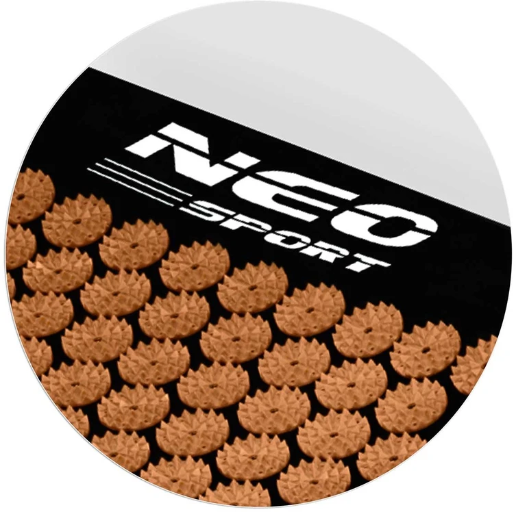Neo-Sport NS-901 juodai auksinis masažo kilimėlis su adatėlėmis