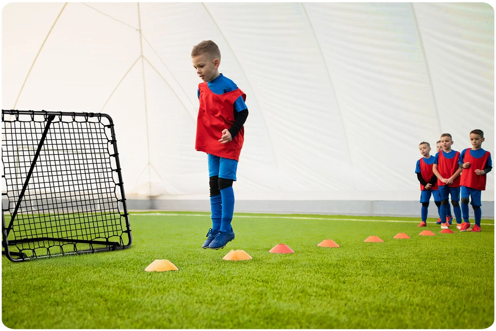 Neo-Sport rebounder treniruočių vartai 120 x 120 cm