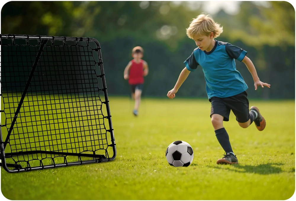 Neo-Sport rebounder treniruočių vartai 120 x 120 cm