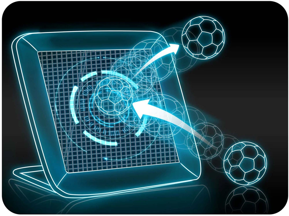 Neo-Sport Futbolo atmušėjo tinklas, treniruočių vartai futbolui, 122 x 120 cm, nešiojama futbolo treniruočių įranga, futbolo treniruočių pagalbinė priemonė
